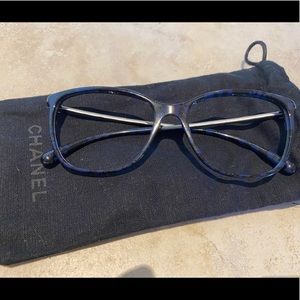Chanel eyeglass frames with crystals